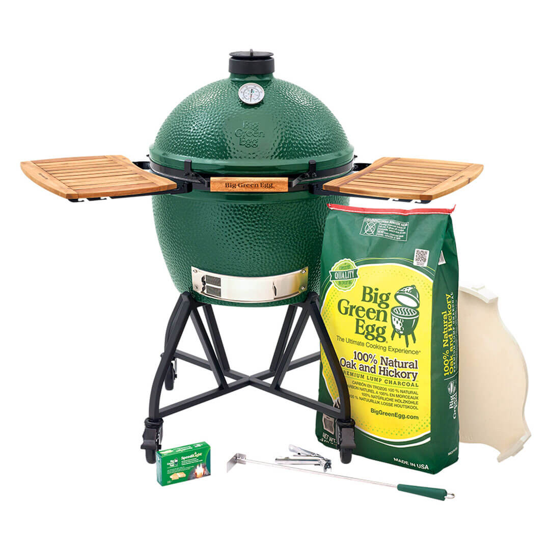XLarge Big Green Egg in an intEGGrated Nest+Handler with Mates Package